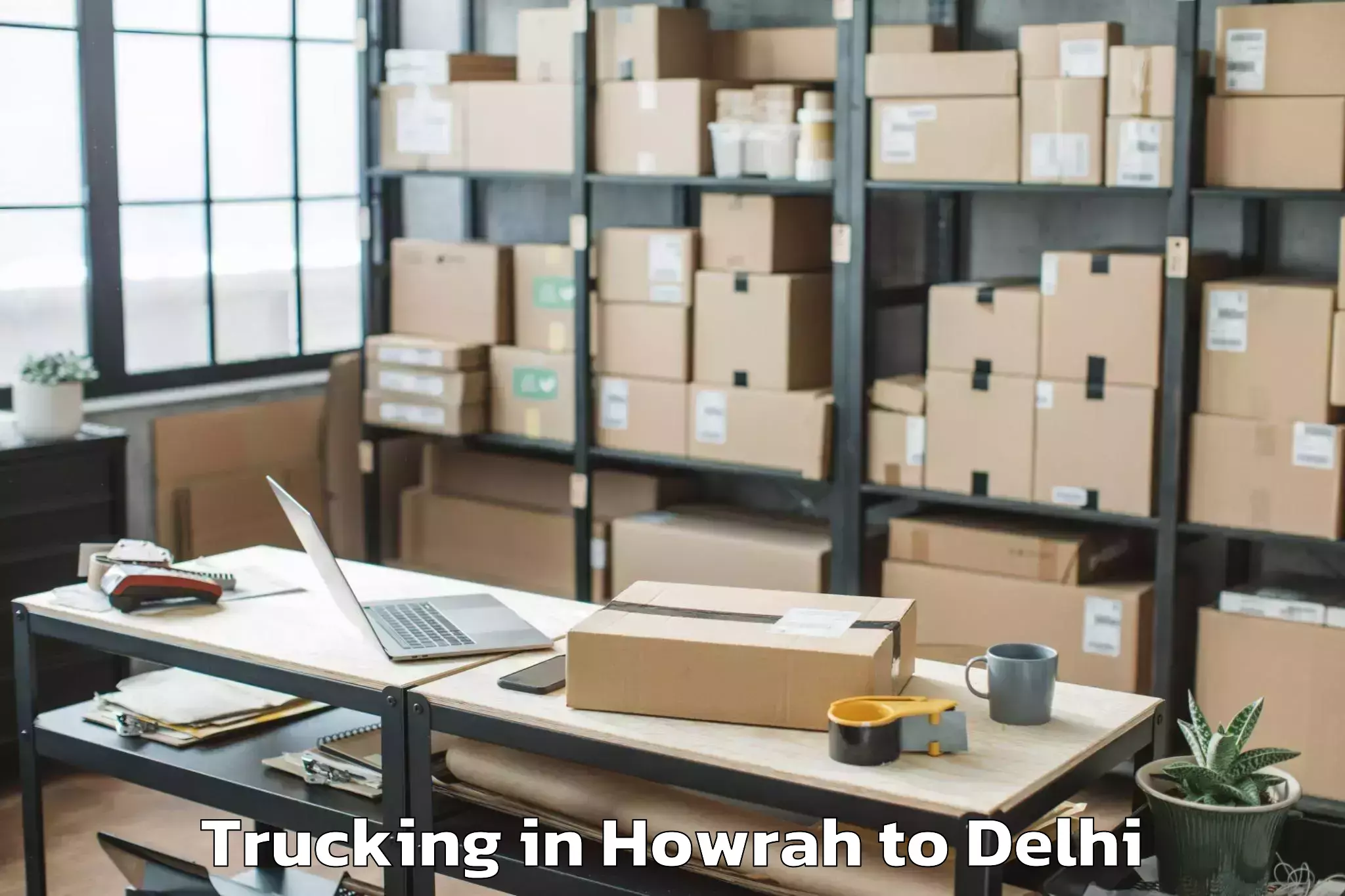 Quality Howrah to Omaxe Connaught Place Trucking